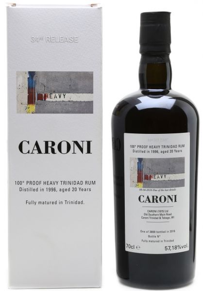 Caroni 1996 100 Proof Heavy Rum 20 Year Old - Velier