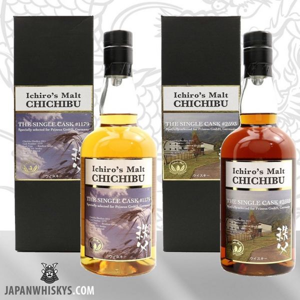 Chichibu Single Cask Whisky im Set Cask 1179 und 2593 only for Germany