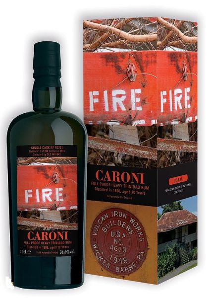 CARONI 1996 Fire Single Cask Full Proof Rum CASK R3721