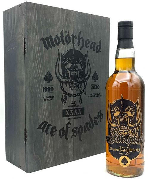 Motörhead 40 Years Old Scotch Whisky Ace of Spades